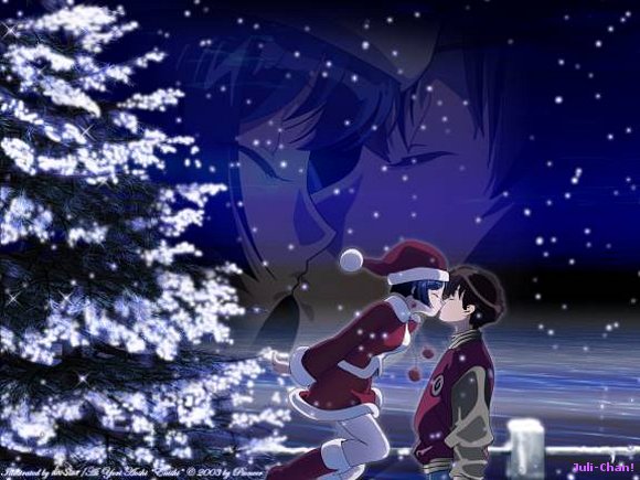 imagenes de amor anime. Anime navidad amor